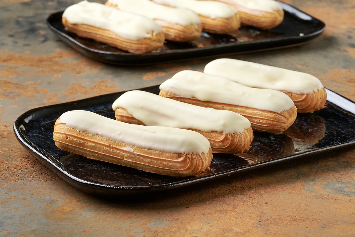 Éclair al cioccolato bianco ricetta