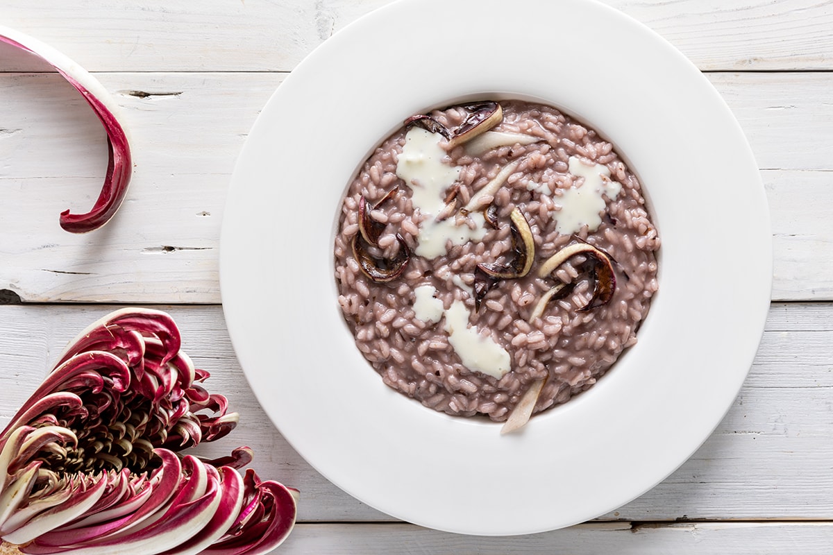 Risotto al radicchio e gorgonzola ricetta