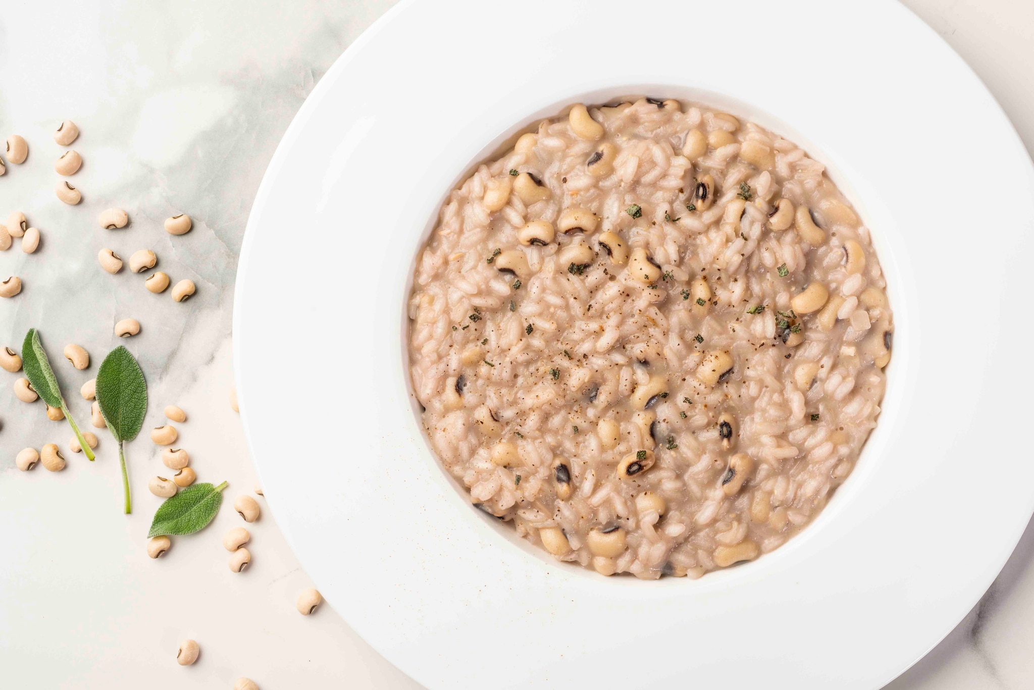 Risotto con fagioli dall'occhio ricetta