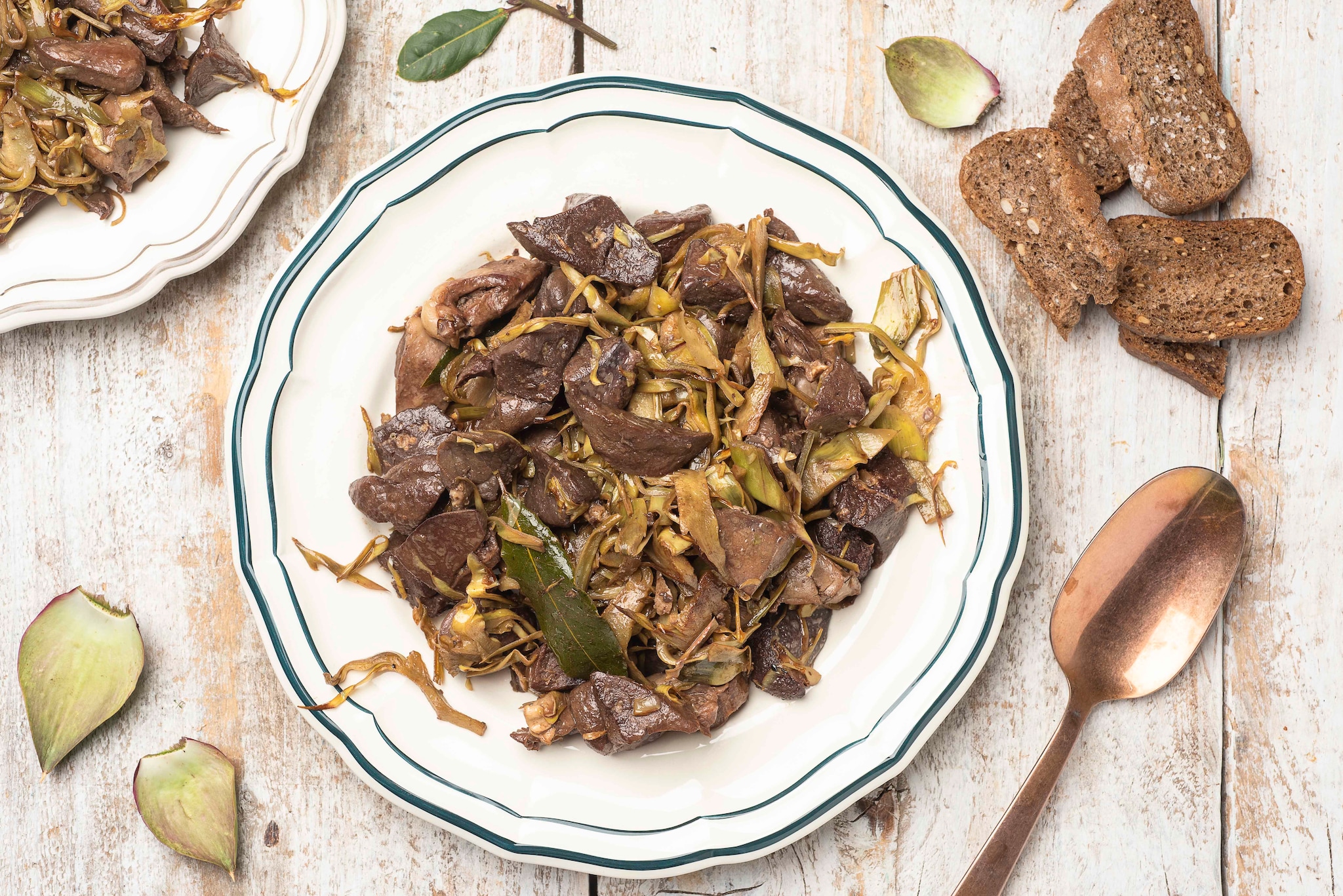 Coratella con carciofi ricetta