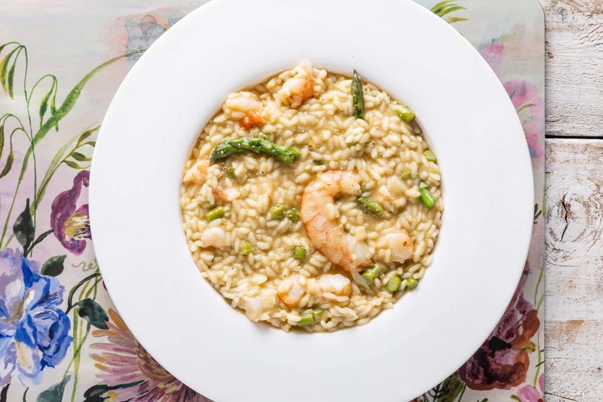 Risotto asparagi e gamberi ricetta