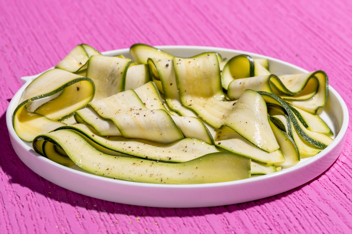 Zucchine marinate crude ricetta