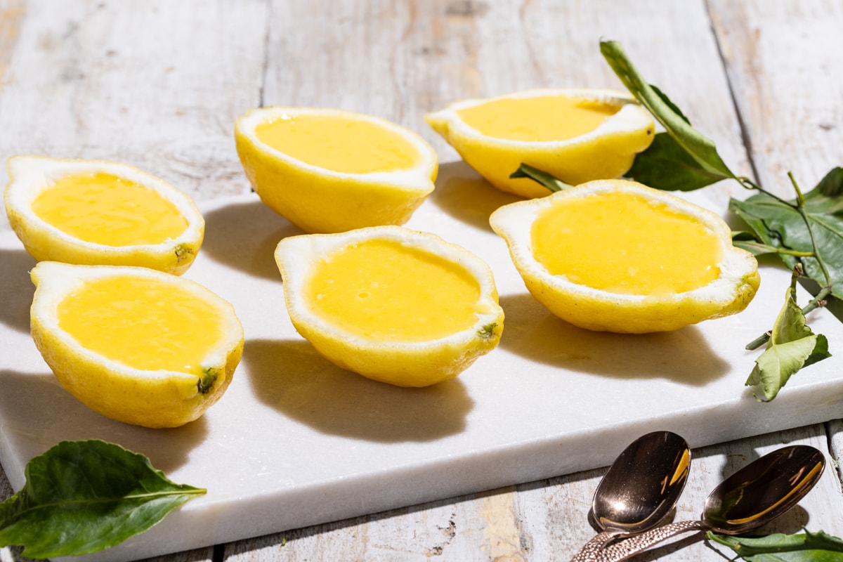 Limoni ripieni al lemon curd ricetta