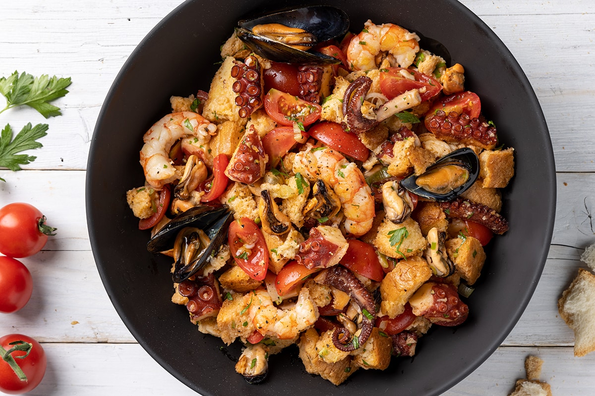 Panzanella di mare ricetta