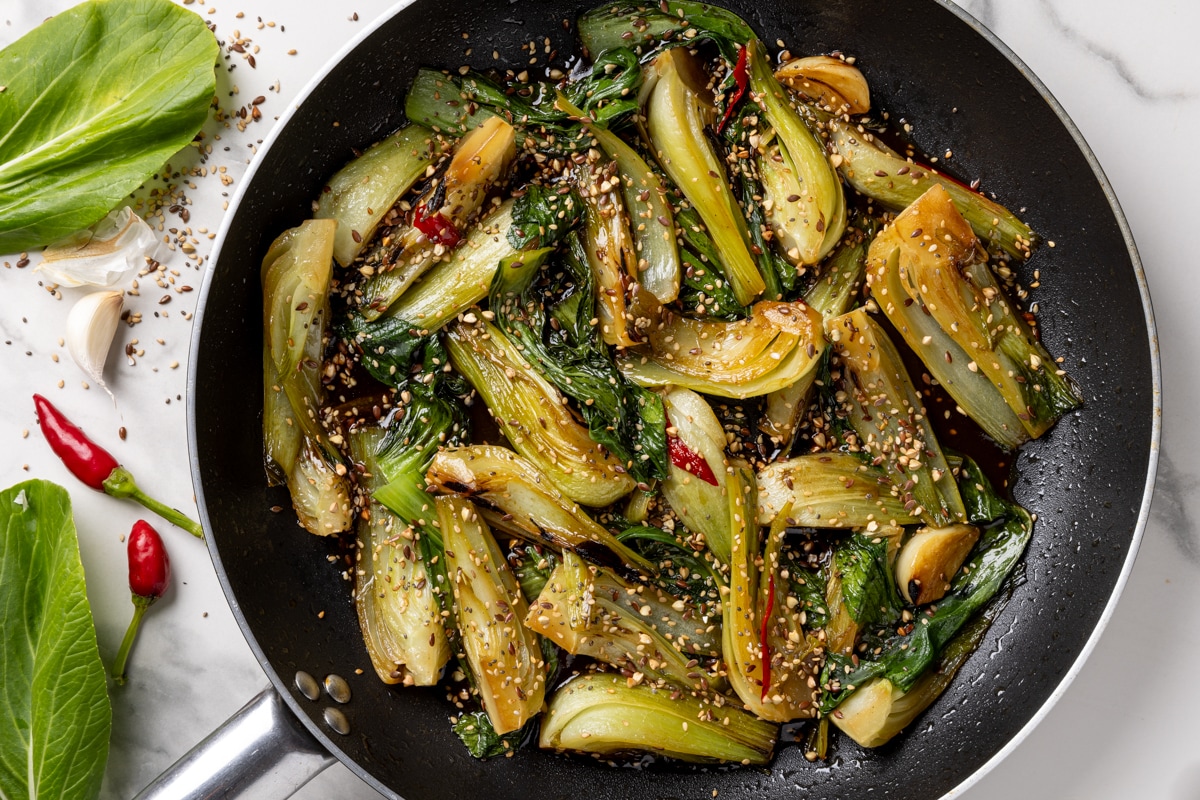 Pak choi in padella ricetta