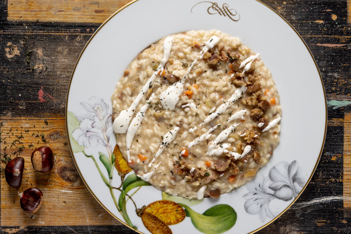 Risotto alle castagne ricetta