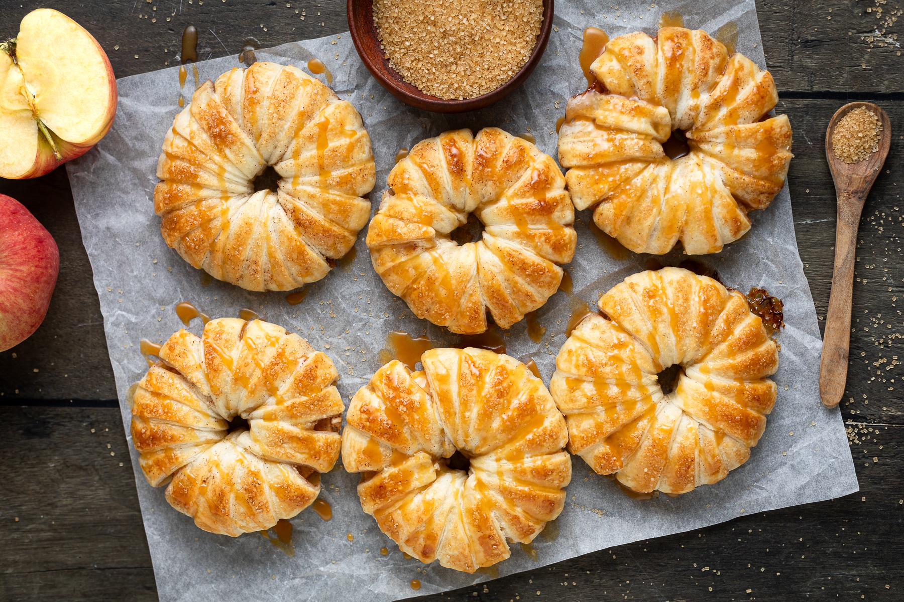 Ciambelle di mele e pasta sfoglia ricetta