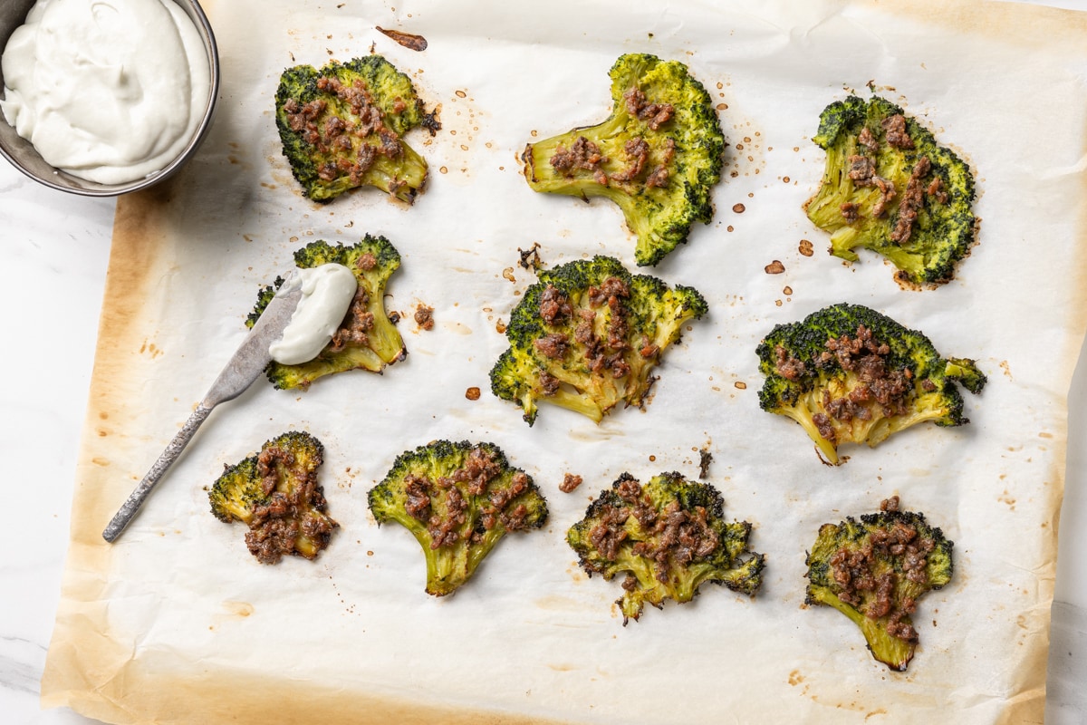 Smashed broccoli ricetta