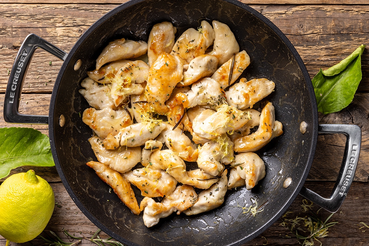 Straccetti di pollo al limone