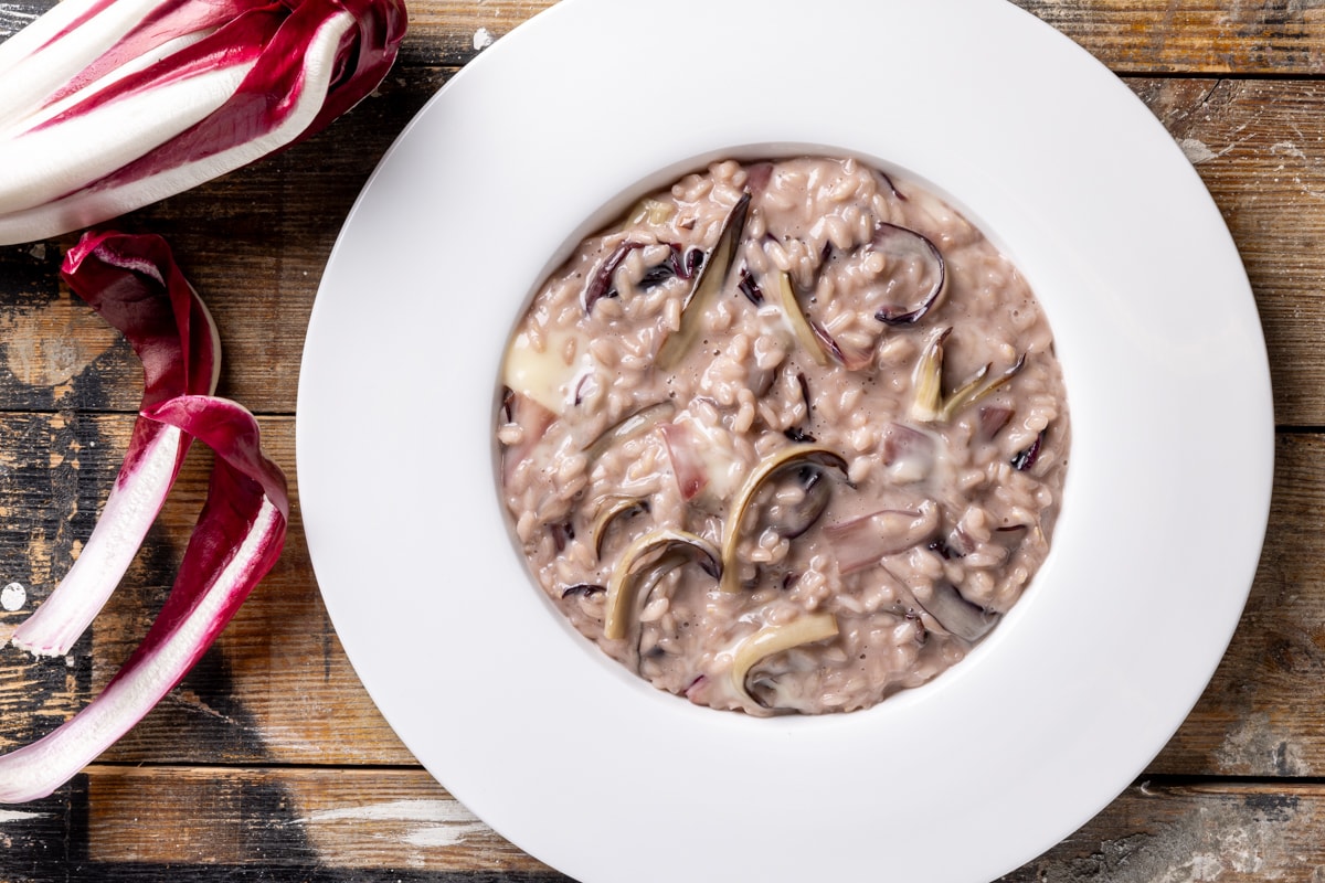 Risotto radicchio e taleggio ricetta