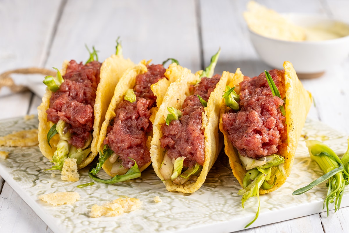 Tacos di formaggio ricetta