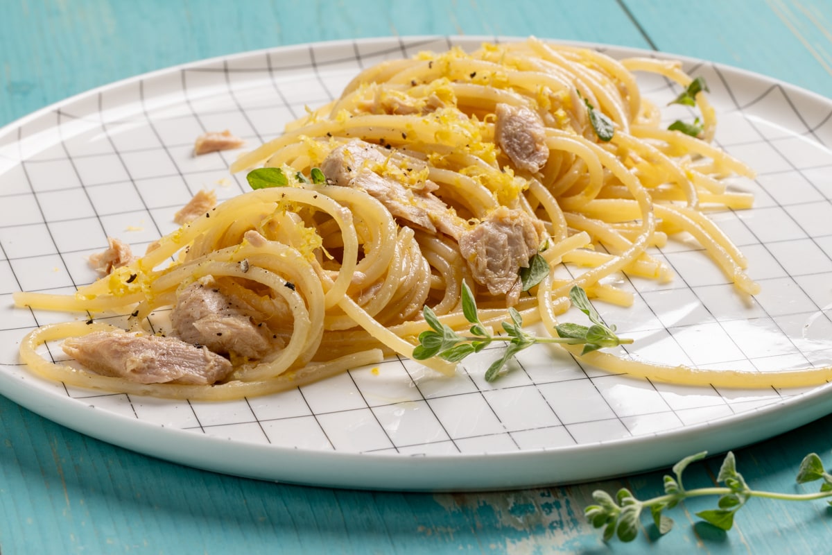 Pasta tonno e limone ricetta