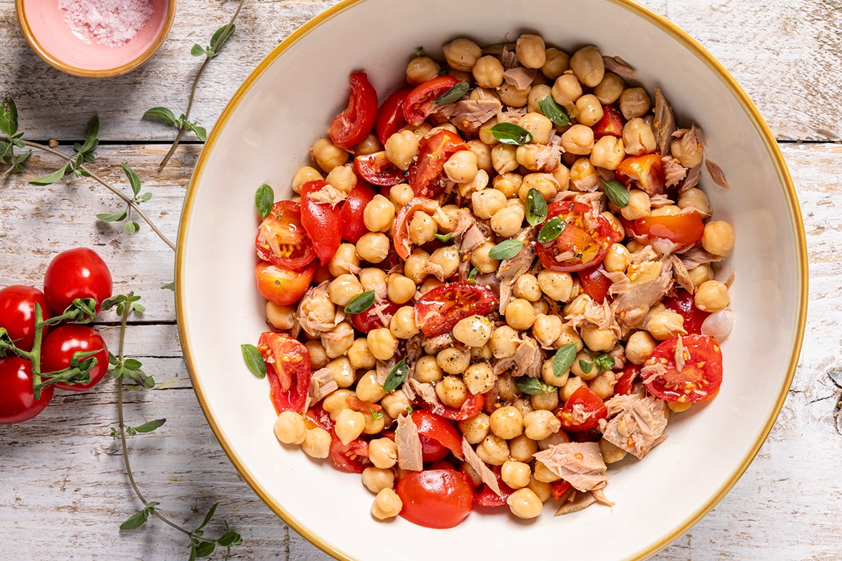 Insalata di ceci e tonno ricetta