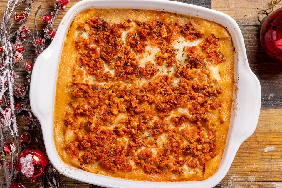 Lasagne con ragù di tofu ricetta