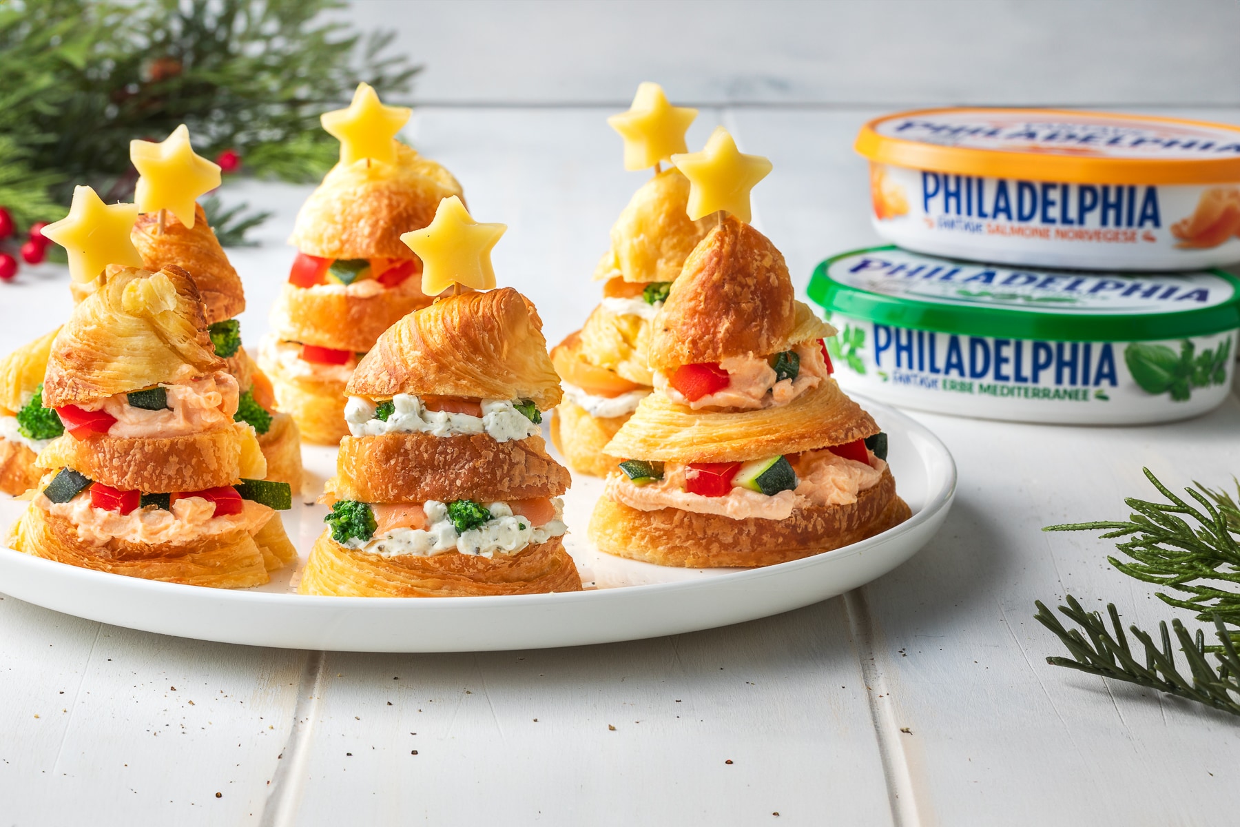 Alberi di Natale di croissant ricetta