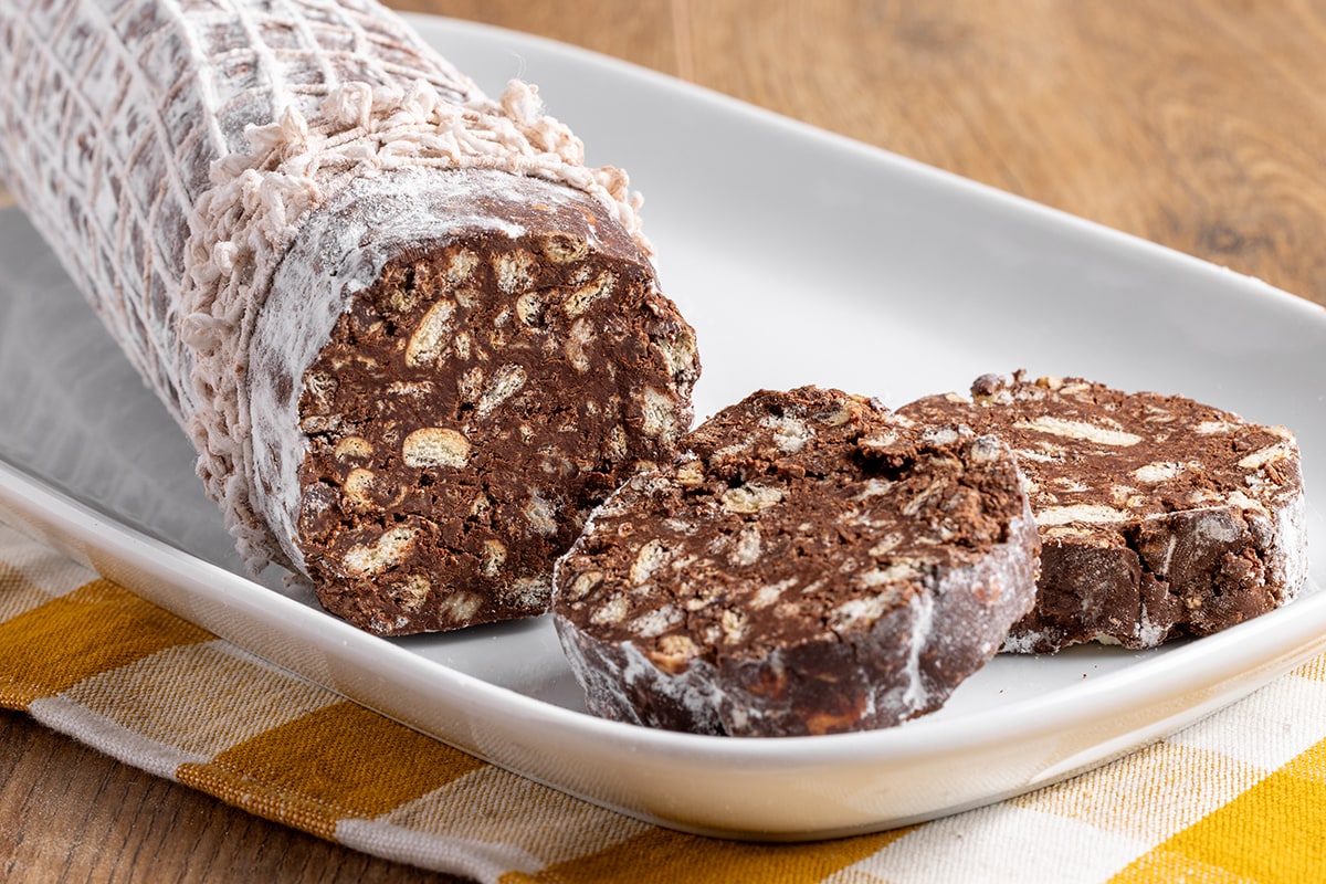 Salame di cioccolato light ricetta