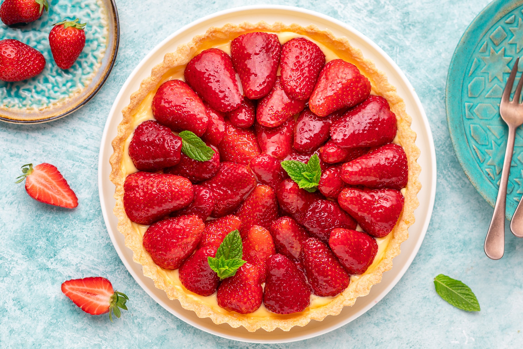 Crostata crema e fragole ricetta
