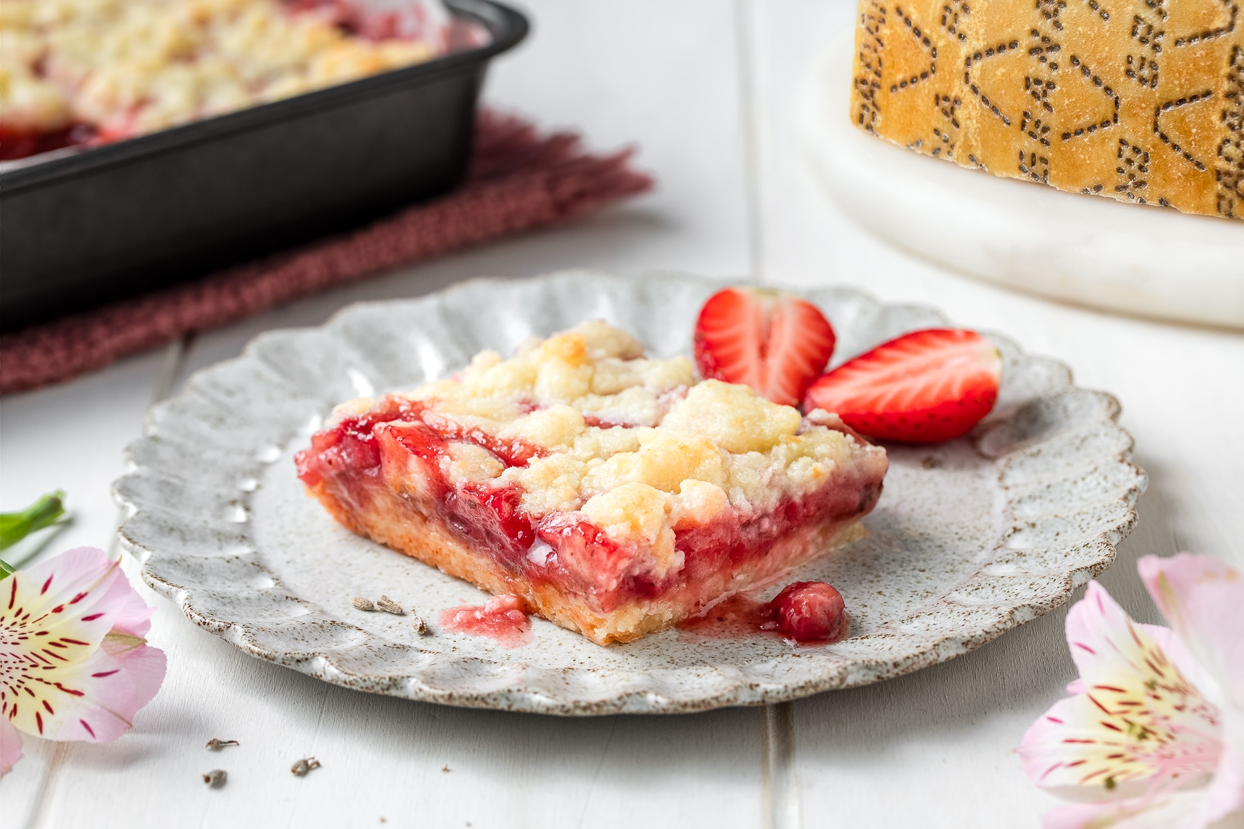 Sbriciolata fragole e Grana Padano ricetta
