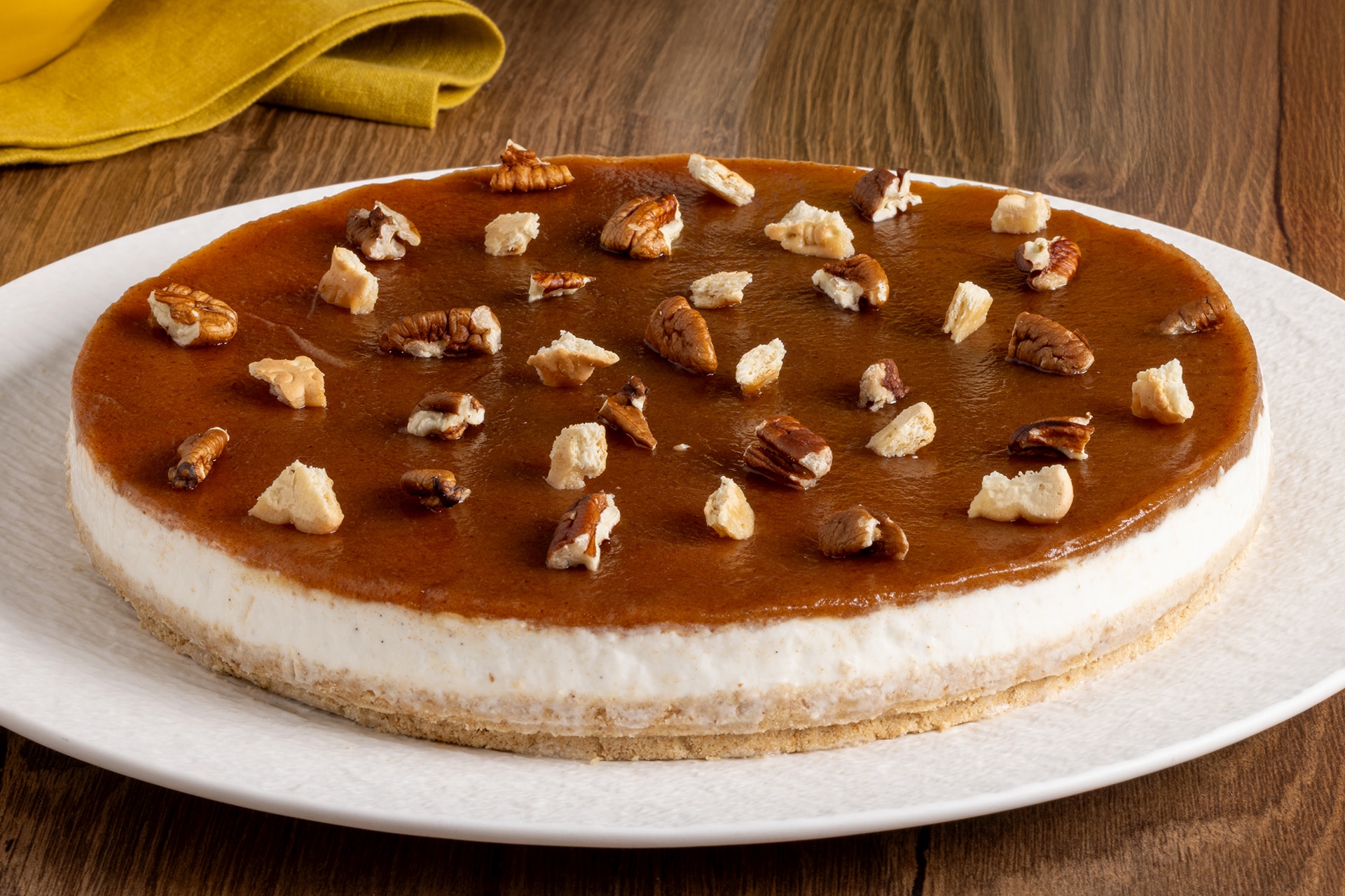 Cheesecake fredda al caramello salato ricetta