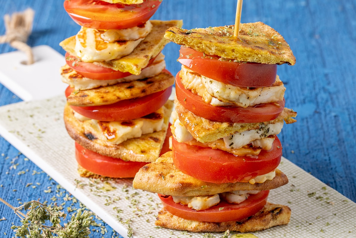 Spiedini di halloumi ricetta