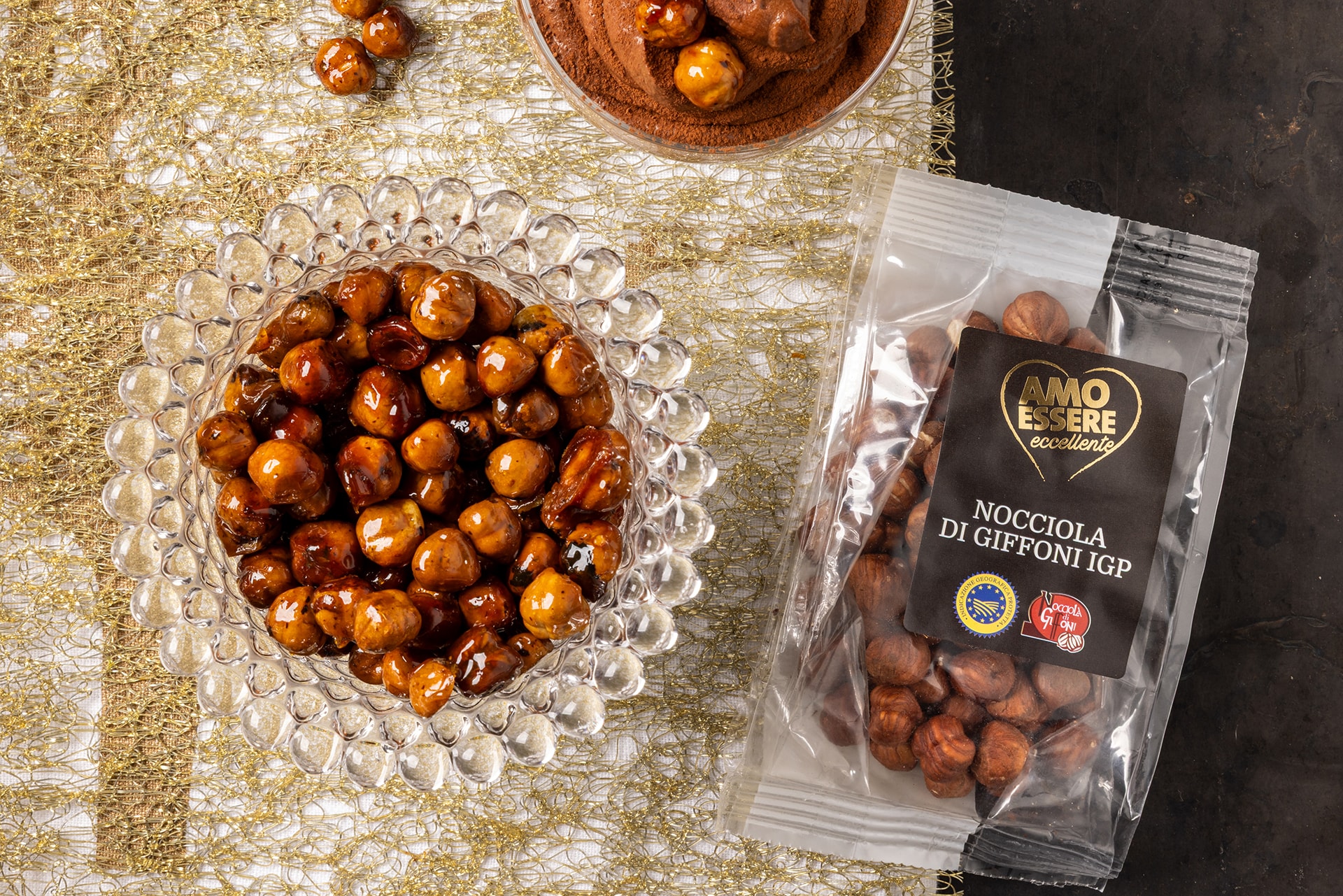 Nocciole caramellate ricetta