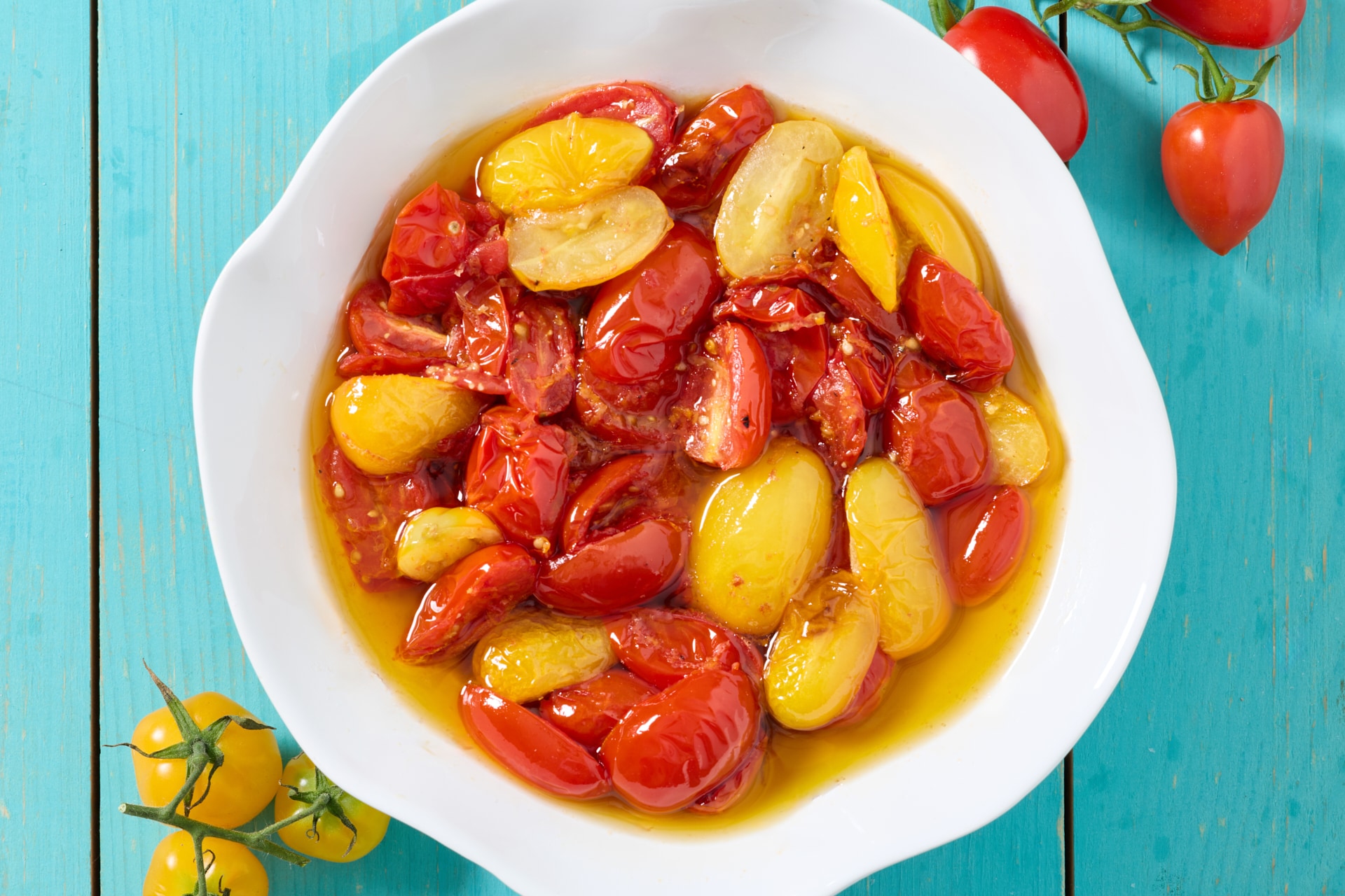 Pomodorini confit in friggitrice ad aria alla francese ricetta