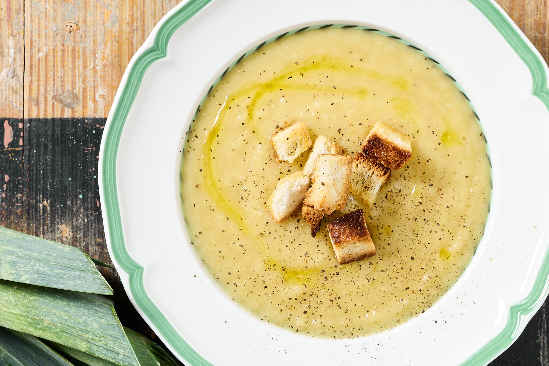 Vellutata di porri e patate ricetta