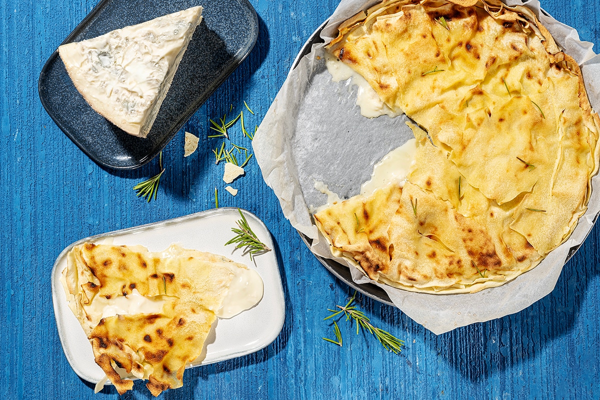 Focaccia al gorgonzola furba ricetta
