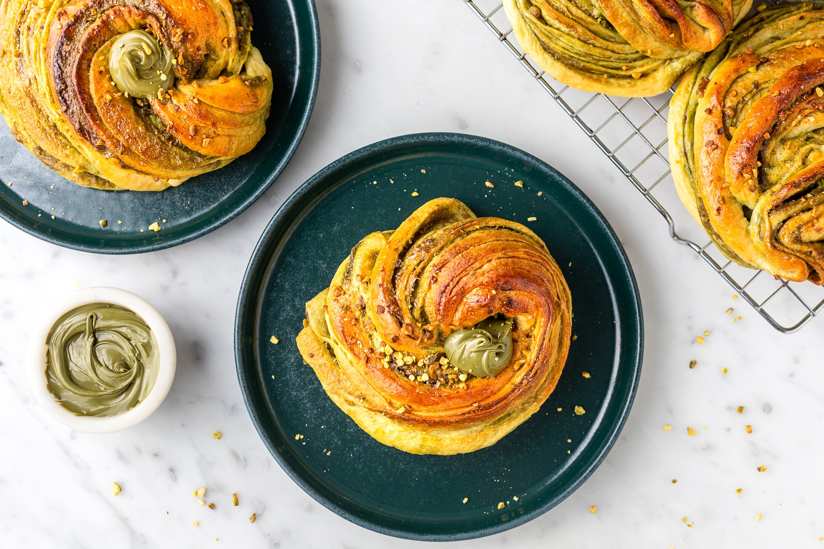 Buns al pistacchio ricetta