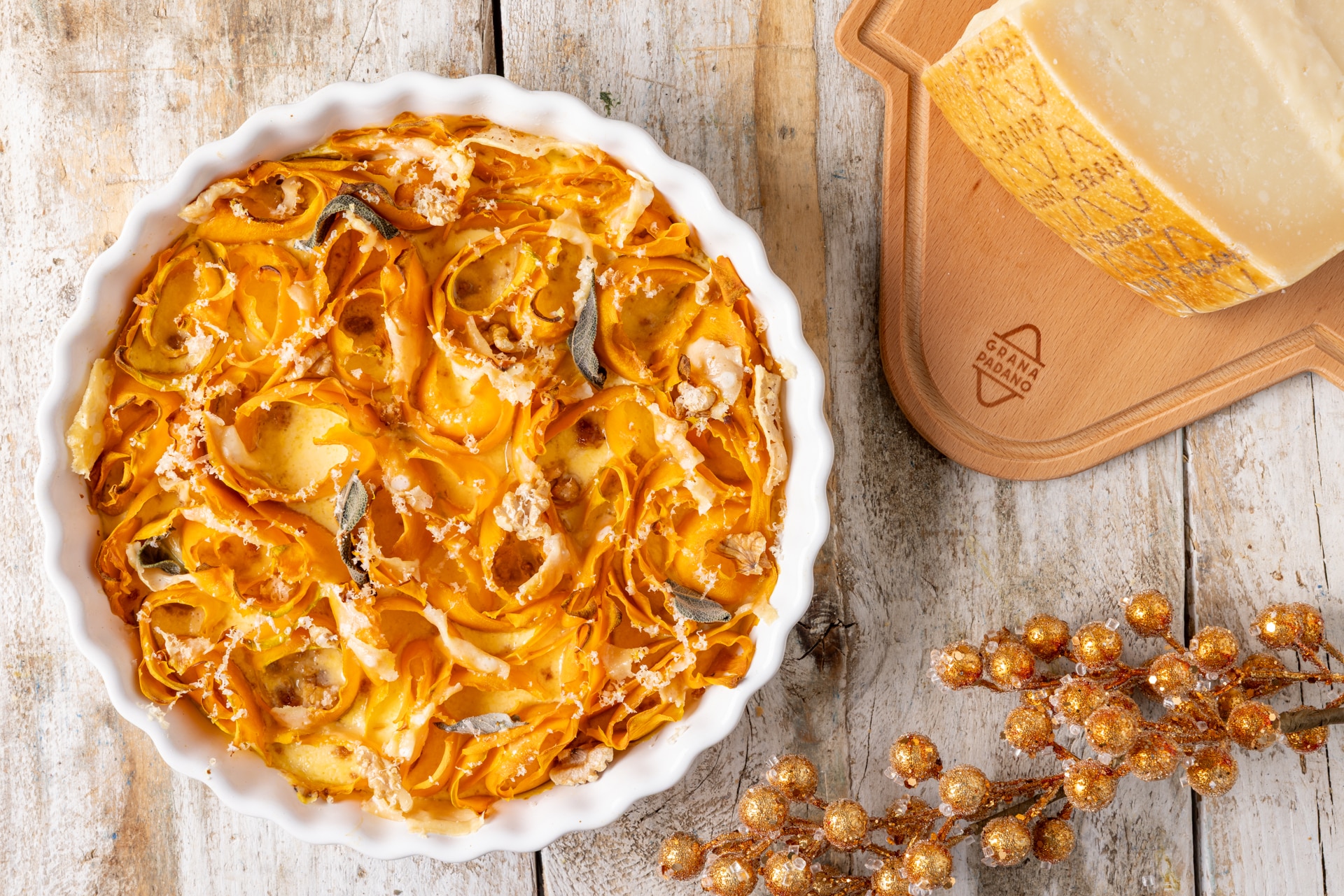 Torta salata di petali di zucca ricetta