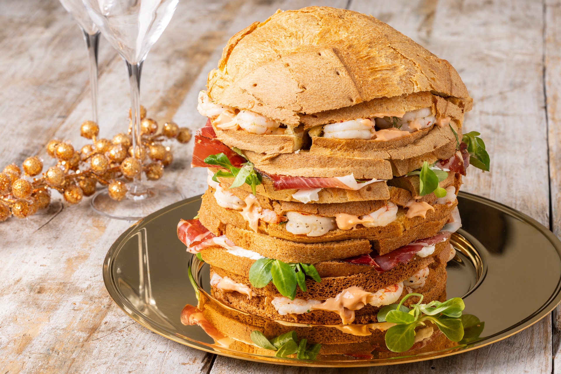 Panettone gastronomico farcito ricetta