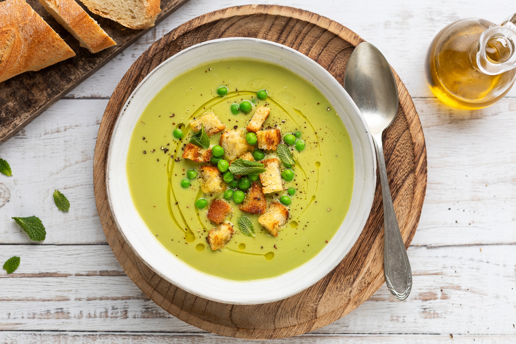 Vellutata di piselli con il Bimby ricetta