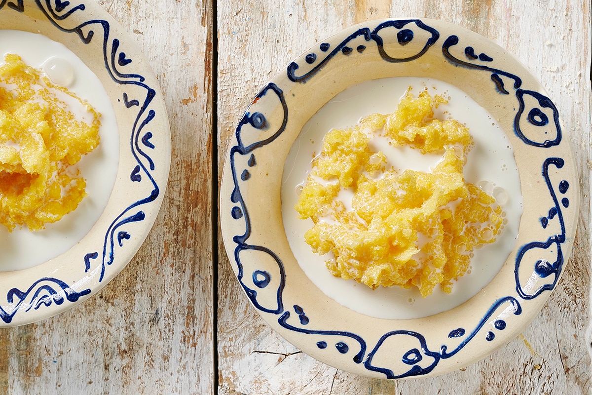 Polenta al latte ricetta