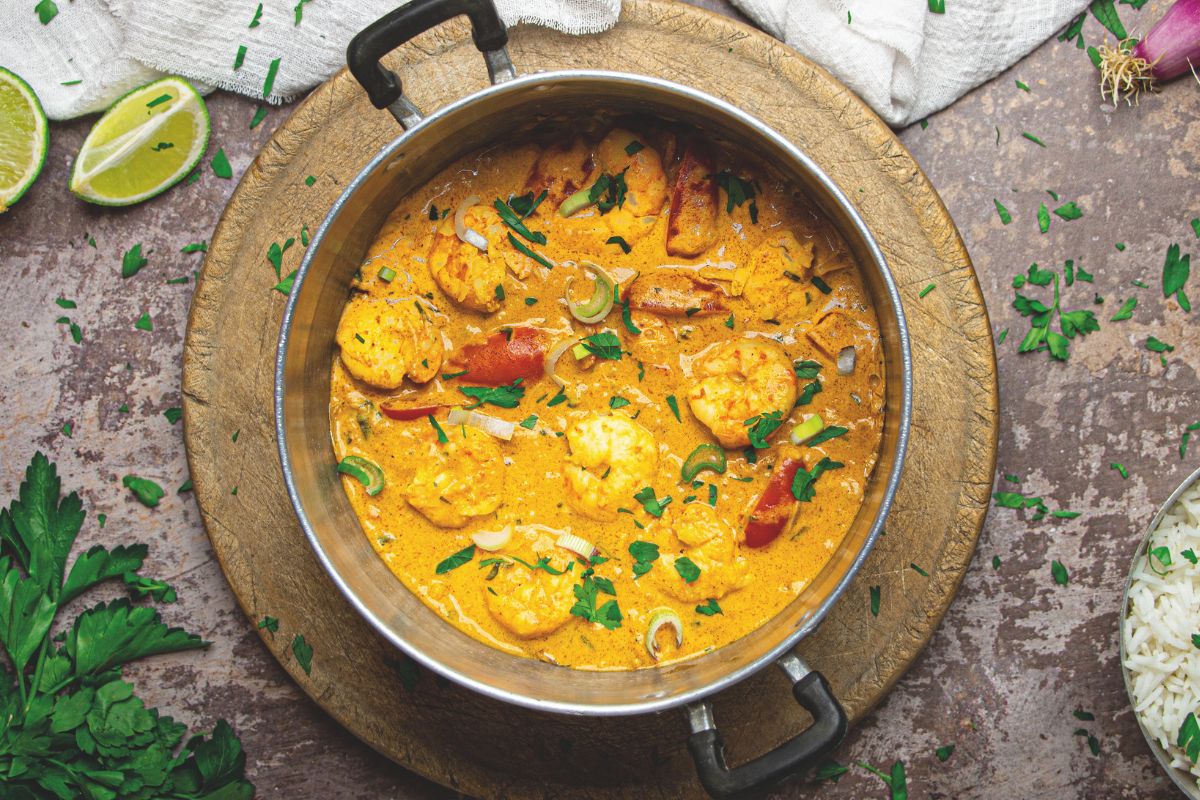 Curry di gamberi e riso basmati ricetta