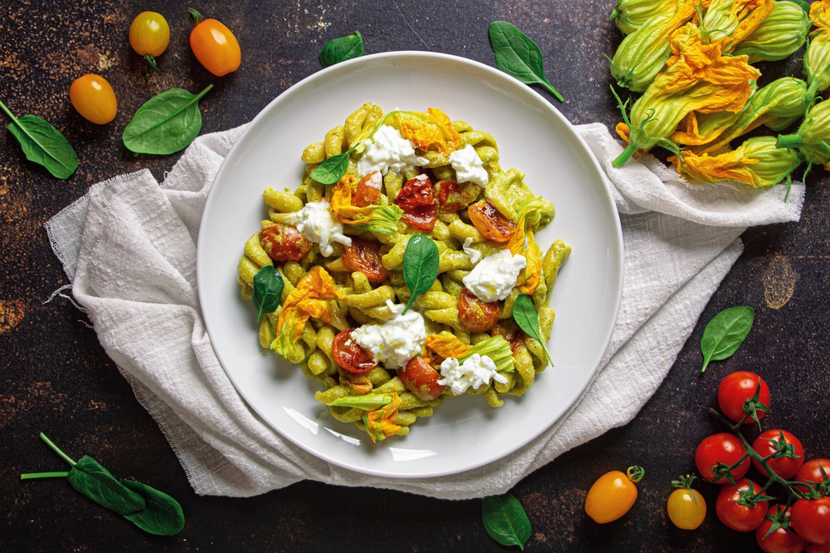 Pasta con crema di zucchine ricetta