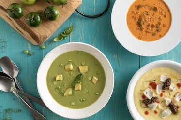 Zuppe e creme fredde: 6 ricette colorate, divertenti, inaspettate